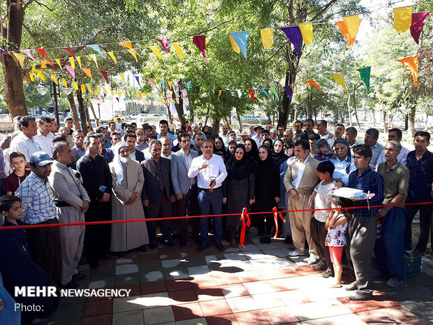 آمفی تئاتر روباز هنر واقع در پارک ملت مریوان افتتاح شد