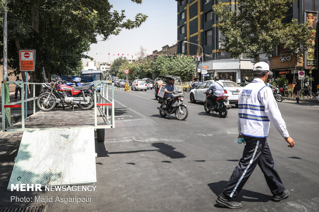 موتورسواران در سطح شهر تهران