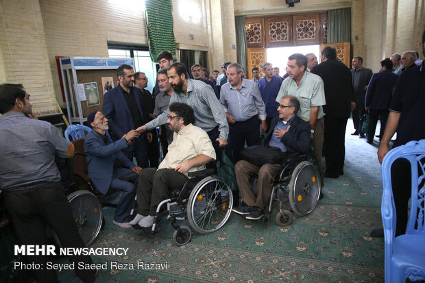 مراسم ترحیم و بزرگداشت جانباز شهید حاج حسن سماواتی