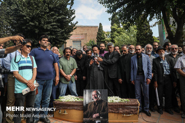 Funeral ceremony of veteran actor Dariush Asadzadeh