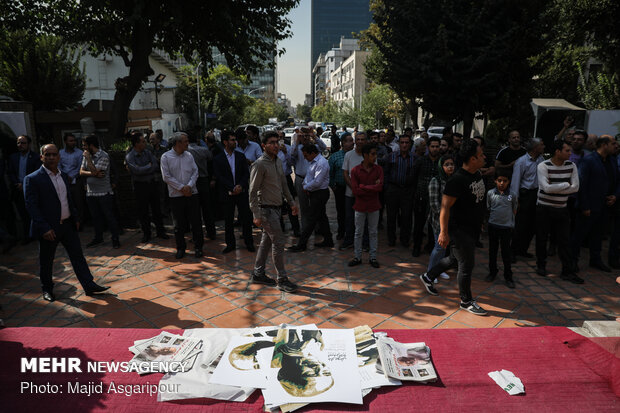 Funeral ceremony of veteran actor Dariush Asadzadeh