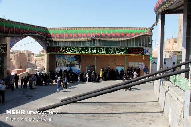 سیاه پوشان حسینیه عمرانکو در سمنان