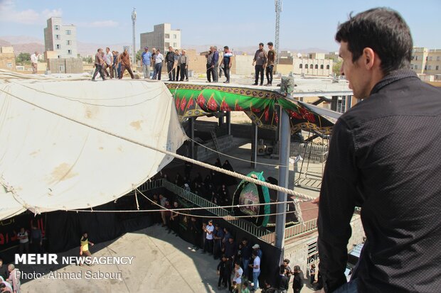 سیاه پوشان حسینیه عمرانکو در سمنان