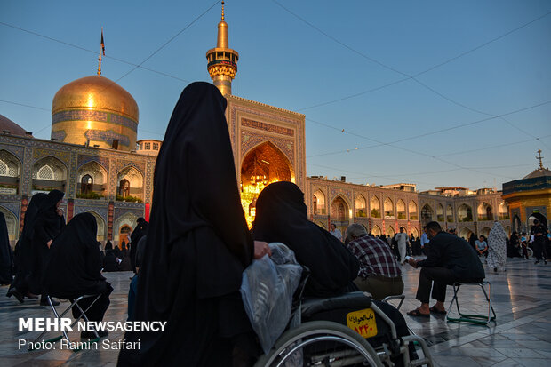 “SALAT” traditional ritual in holy shrine of Imam Reza (AS) 