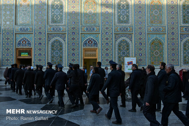 “SALAT” traditional ritual in holy shrine of Imam Reza (AS) 