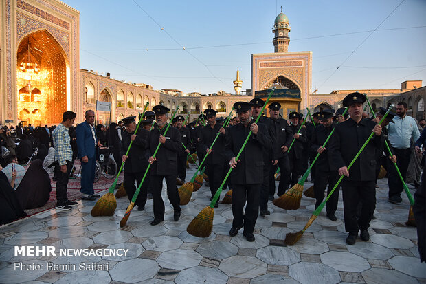 “SALAT” traditional ritual in holy shrine of Imam Reza (AS) 