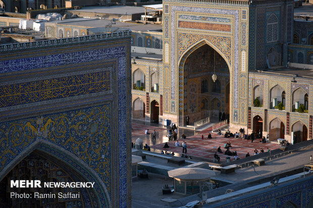 “SALAT” traditional ritual in holy shrine of Imam Reza (AS) 