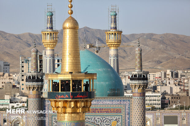 “SALAT” traditional ritual in holy shrine of Imam Reza (AS) 