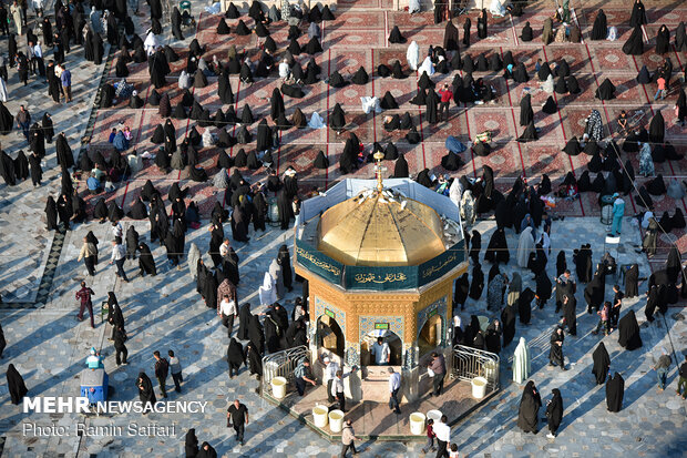 “SALAT” traditional ritual in holy shrine of Imam Reza (AS) 