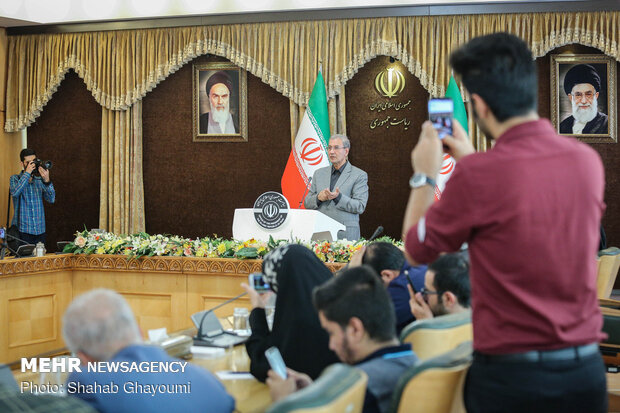 Press conference of Iranian Government’s spokesman