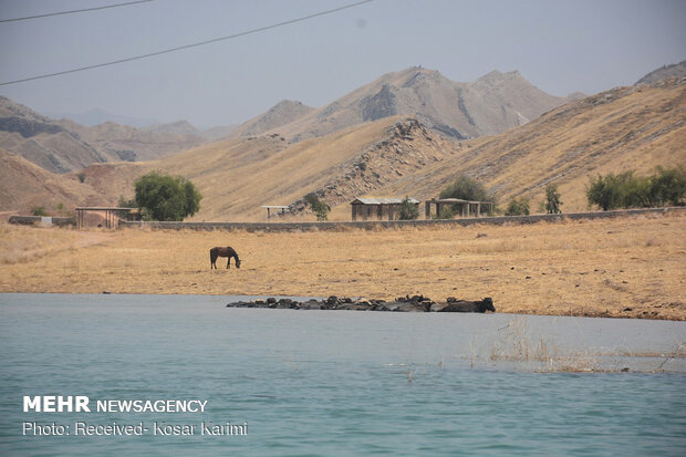 زیر آب رفتن چند روستای مسجد سلیمان
