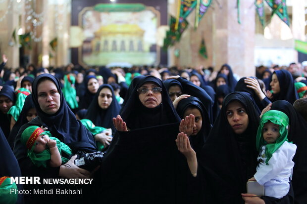 مراسم شیرخوارگان حسینی در مسجد مقدس جمکران‎