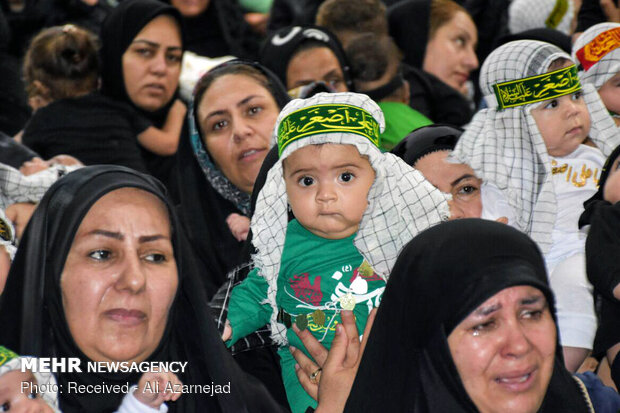 مراسم «شیرخوارگان حسینی» در دهدشت کهگیلویه و بویراحمد