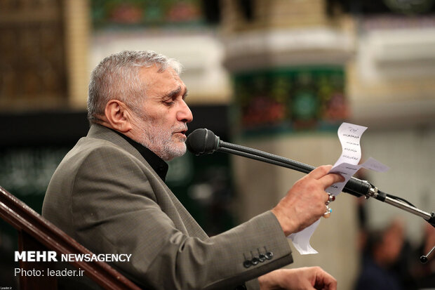الليلة الاولى من مراسم العزاء الحسيني بحضور قائد الثورة الاسلامية 