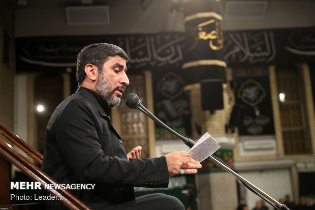 ثاني ليلة من مراسم العزاء الحسيني بحضور قائد الثورة