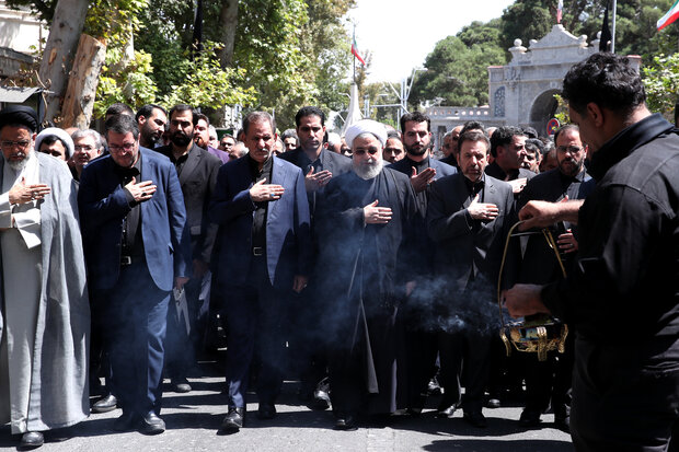 دومین روز از مراسم عزاداری حسینی در دفتر رئیس‌جمهور برگزار شد