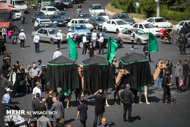 Tasu'a mourning processions in Tehran