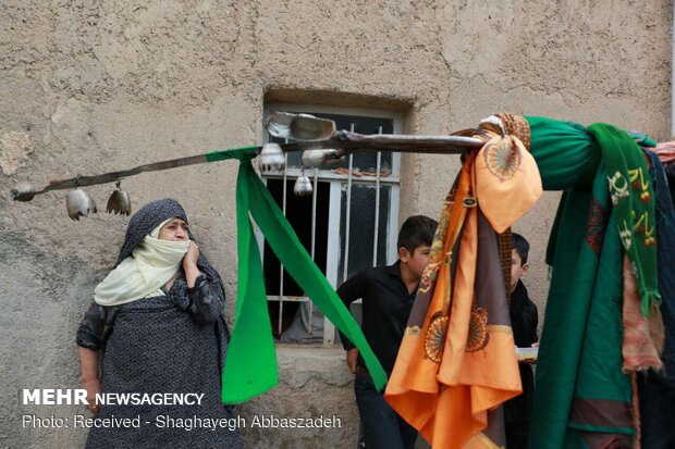 مراسم تاسوعای حسینی در روستای علی آباد شهرستان قوچان