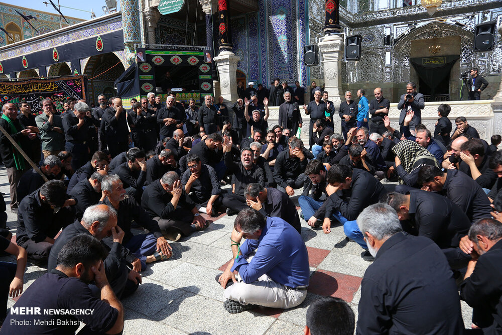 مراسم عزاداری تاسوعای حسینی در قم‎