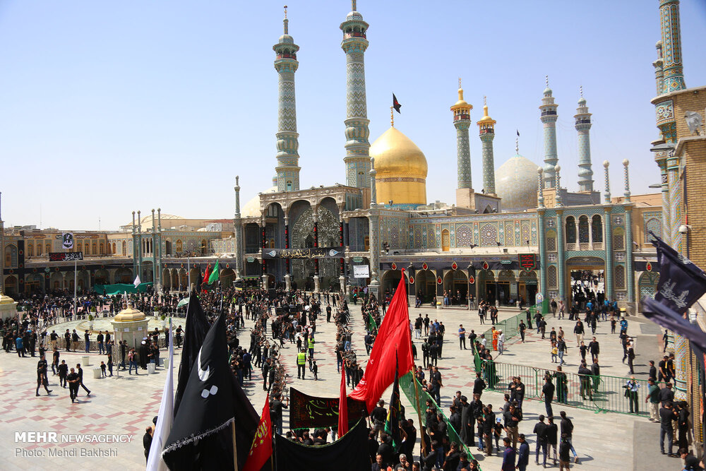 مراسم عزاداری تاسوعای حسینی در قم‎