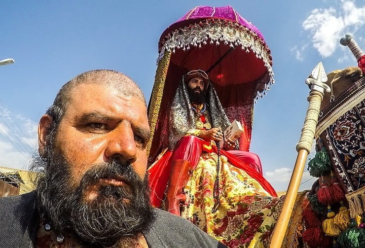 كاروان،شهر،خميني،قافله،عزاداري،محرم،هشتم،حسيني،لباس،اندازي،ت ...