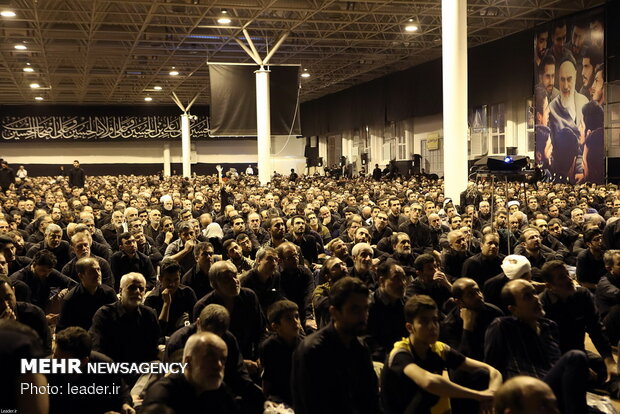 Ayatollah Khamenei attends a Muharram mourning ceremony on the eve of Ashura