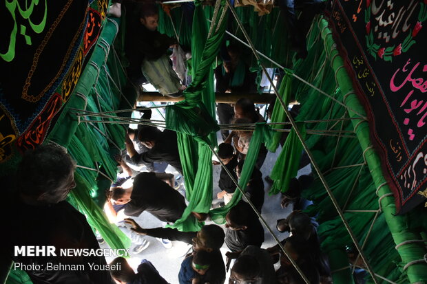 Ashura mourning ceremony in Khomein