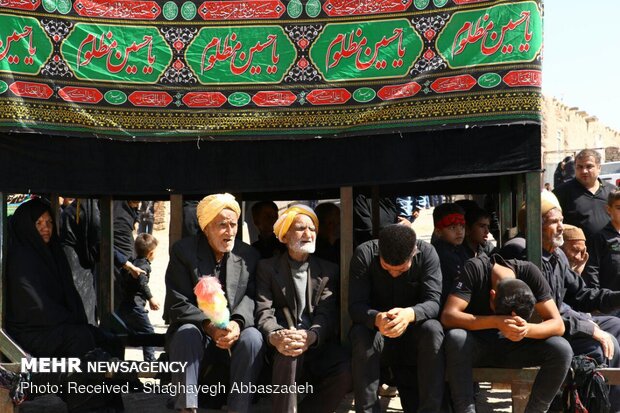 عزاداری عاشورای حسینی در روستای برزنون نیشابور