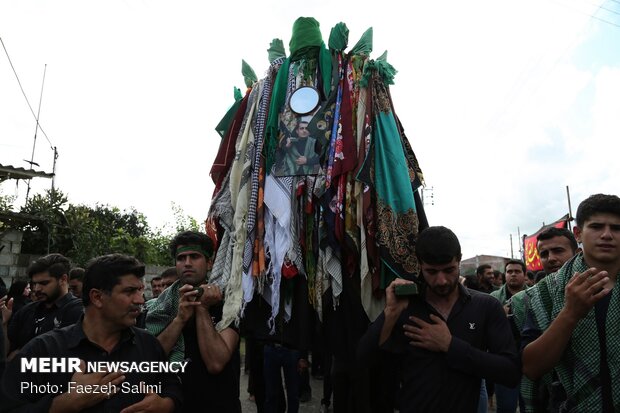 مراسم نخل گردانی روز عاشورا در معلم کلای محمودآباد