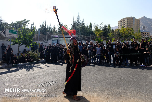 آیین خیمه سوزان در ولنجک تهران