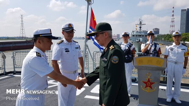 Visit of Iran military chief to Chinese Naval Base Shanghai