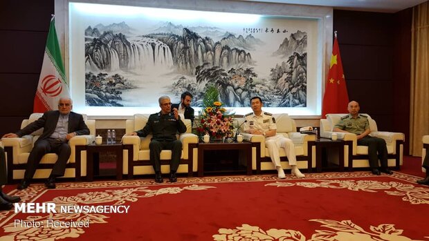 Visit of Iran military chief to Chinese Naval Base Shanghai