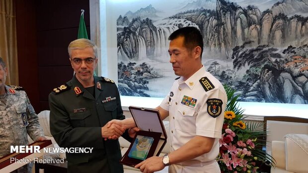 Visit of Iran military chief to Chinese Naval Base Shanghai