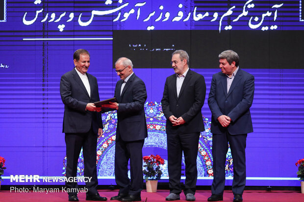 Farewell, introduction ceremony of Iranian education minister 