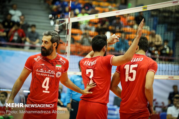 Iran vs Qatar at 2019 Asian Volleyball C’ship