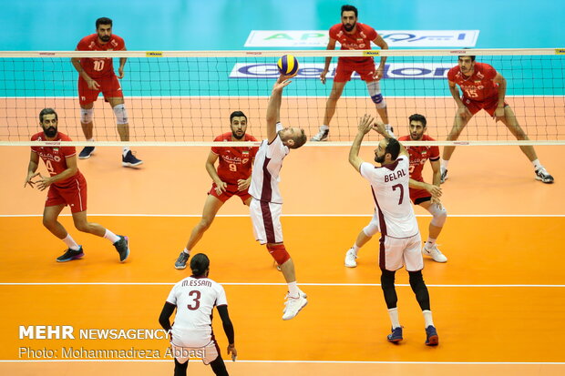 Iran vs Qatar at 2019 Asian Volleyball C’ship