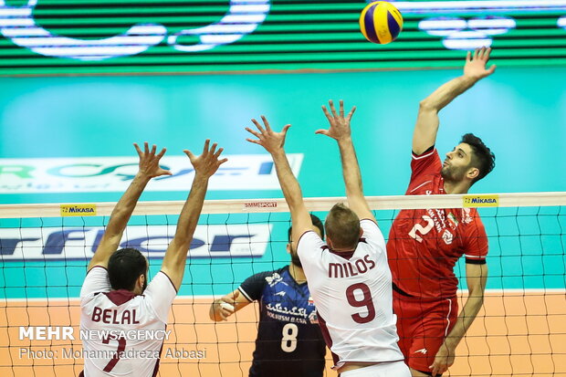 Iran vs Qatar at 2019 Asian Volleyball C’ship