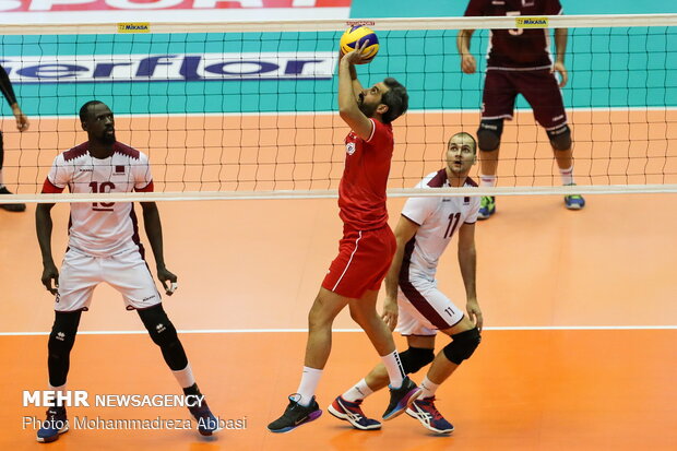 Iran vs Qatar at 2019 Asian Volleyball C’ship