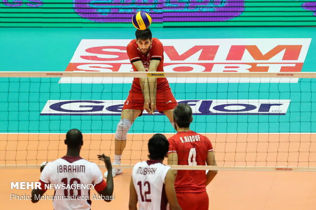 Iran vs Qatar at 2019 Asian Volleyball C’ship