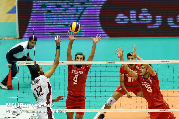 Iran vs Qatar at 2019 Asian Volleyball C’ship