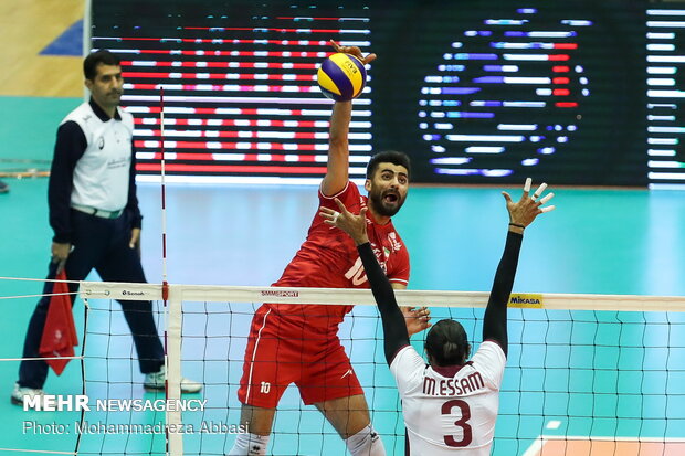 Iran vs Qatar at 2019 Asian Volleyball C’ship