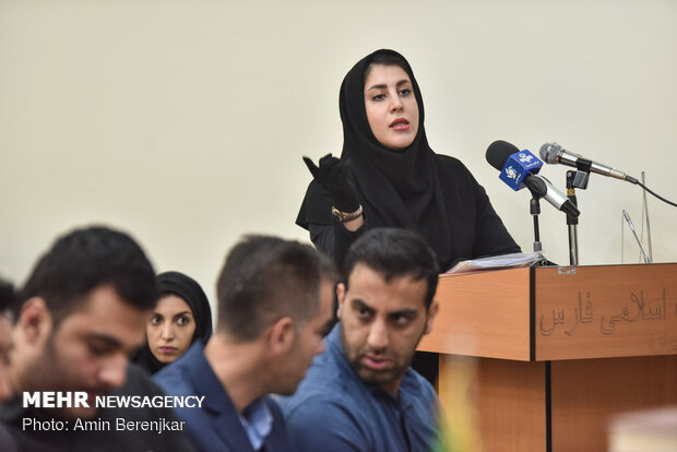 دادگاه علنی رسیدگی به جرائم شرکت هرمی فایننشیال در شیراز