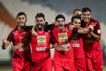 تصویری از شادی بازیکنان پرسپولیس در رختکن