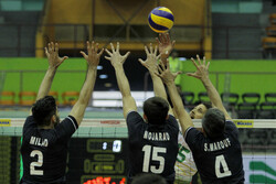 ایران اور آسٹریلیا کی والیبال ٹیموں کے درمیان مقابلہ
