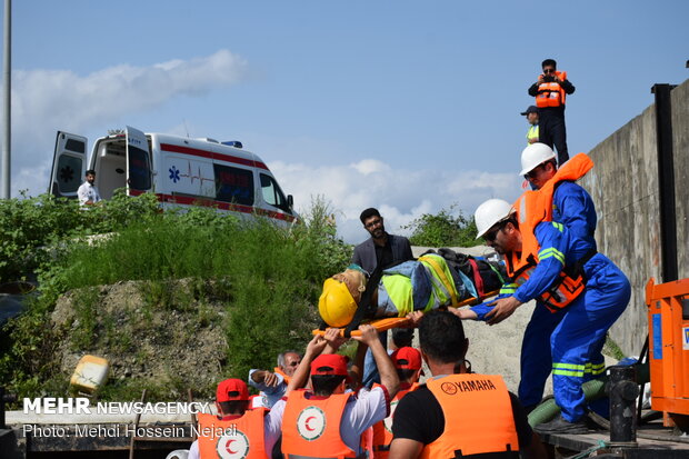 Maritime search, rescue maneuver in Astara