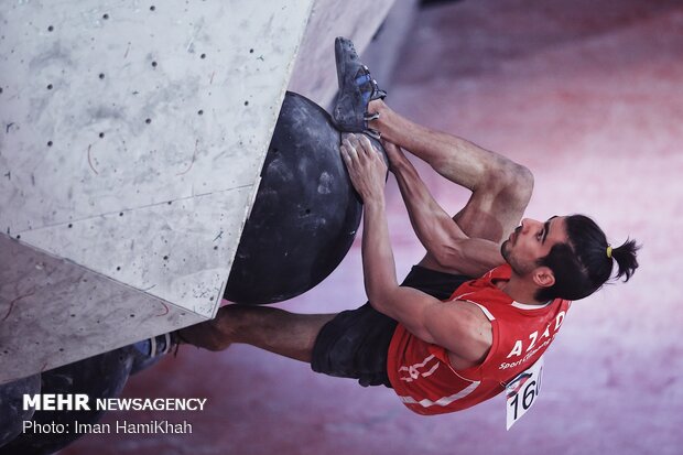 ‘Rock climbing’ competitions in Hamedan