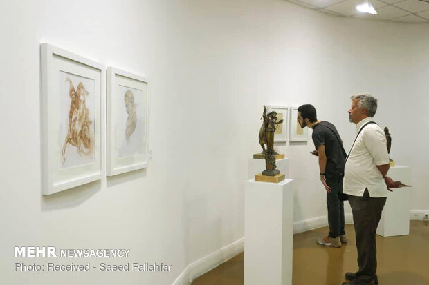 Sculpture gallery at Iranian Artists Forum