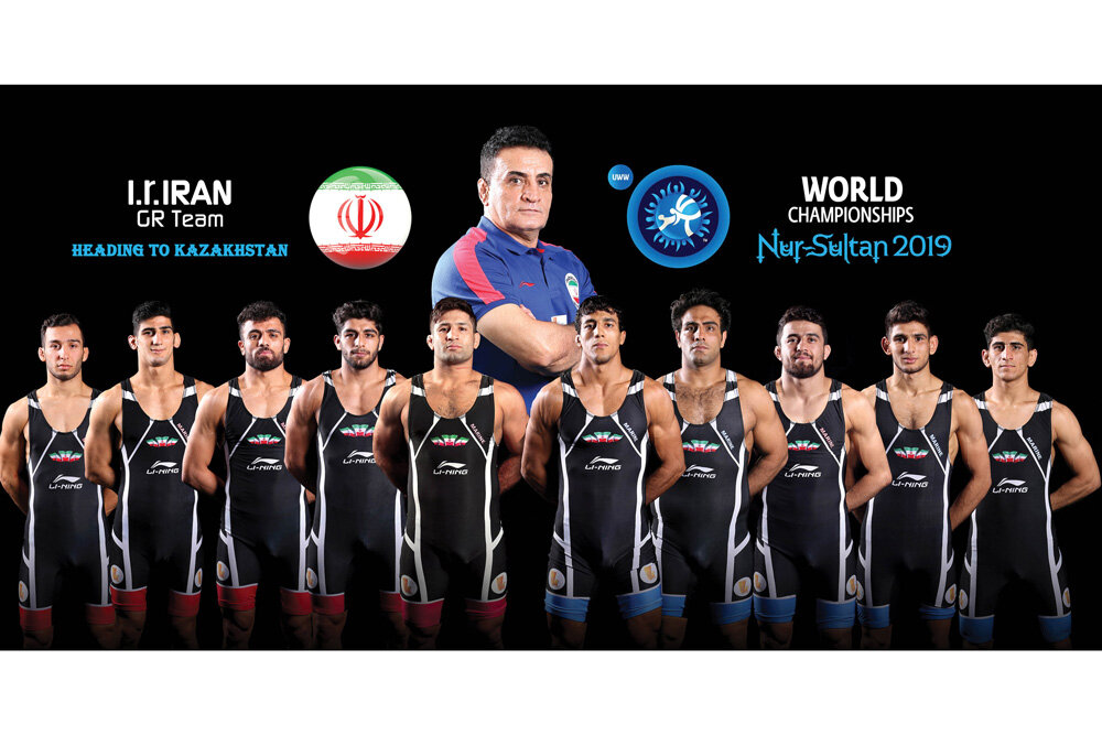 Atletas iranianos, vice-campeonato de luta livre greco-romano  asiático-2018, em Quirguistão. - Pars Today