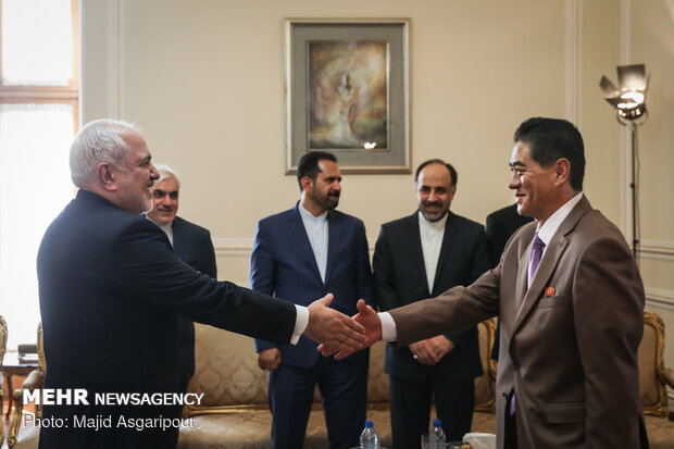 FM Zarif’s meeting with departing North Korean envoy