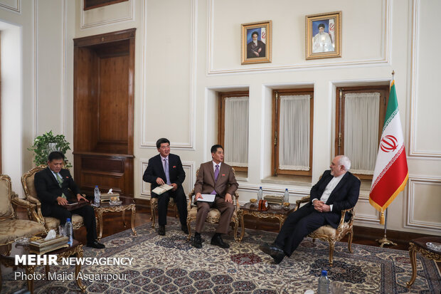 FM Zarif’s meeting with departing North Korean envoy